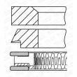 Jeu de segments de pistons GOETZE ENGINE 08-424707-00 - Visuel 1