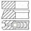 Jeu de segments de pistons GOETZE ENGINE 08-428700-00 - Visuel 1