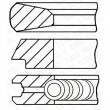 Jeu de segments de pistons GOETZE ENGINE 08-429200-00 - Visuel 1