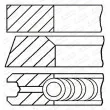 Jeu de segments de pistons GOETZE ENGINE 08-433405-00 - Visuel 1