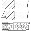 Jeu de segments de pistons GOETZE ENGINE 08-437407-00 - Visuel 2