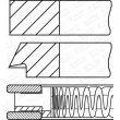 Jeu de segments de pistons GOETZE ENGINE 08-443700-00 - Visuel 2