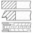 Jeu de segments de pistons GOETZE ENGINE 08-443700-00 - Visuel 3