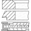 Jeu de segments de pistons GOETZE ENGINE 08-446000-00 - Visuel 2