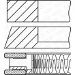 Jeu de segments de pistons GOETZE ENGINE 08-449100-00 - Visuel 2