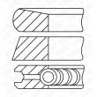 Jeu de segments de pistons GOETZE ENGINE 08-450600-00 - Visuel 1