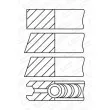Jeu de segments de pistons GOETZE ENGINE 08-522407-00 - Visuel 1