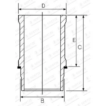 Chemise de cylindre GOETZE ENGINE