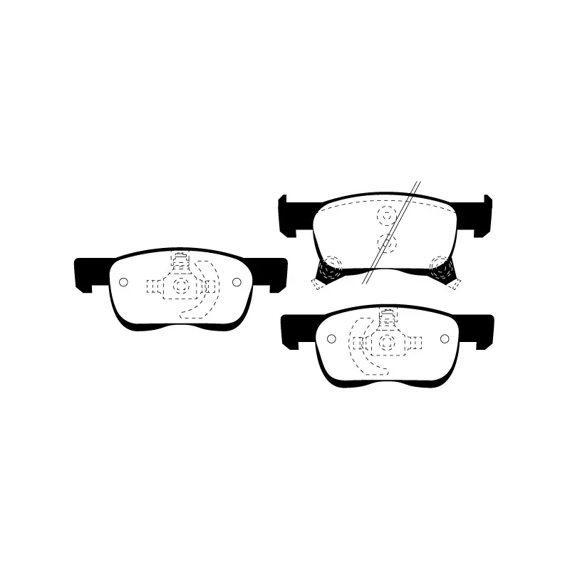 Jeu de 4 plaquettes de frein avant RAICAM RA.0120.0