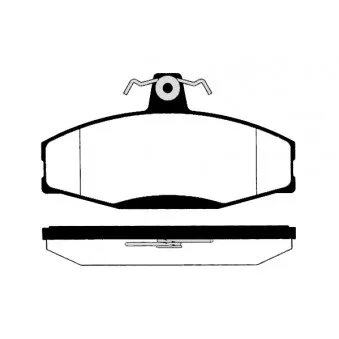 Jeu de 4 plaquettes de frein avant RAICAM RA.0258.0