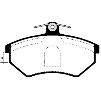 Jeu de 4 plaquettes de frein avant RAICAM RA.0310.0
