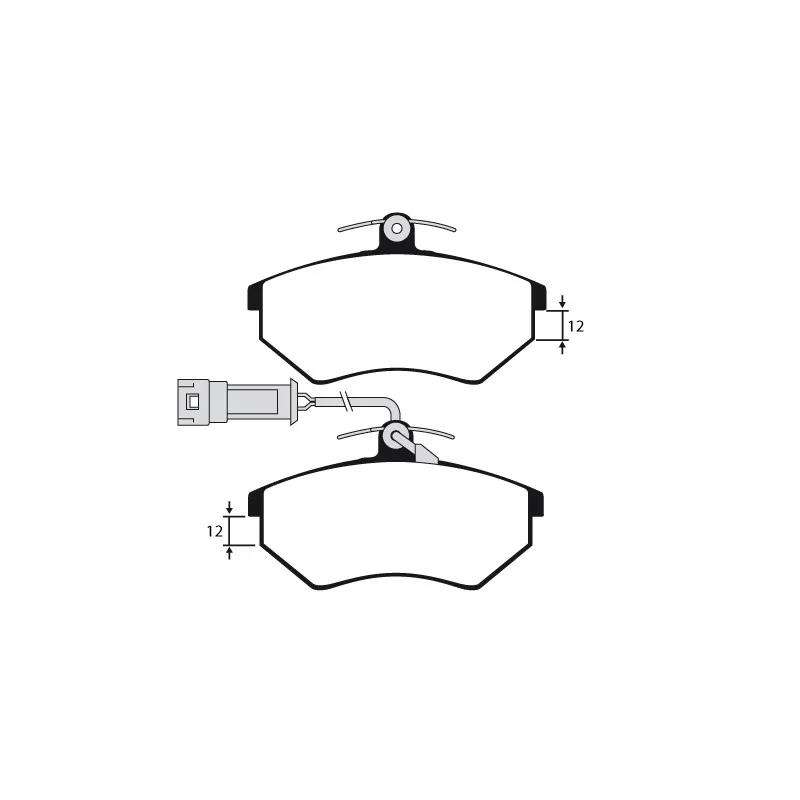 Jeu de 4 plaquettes de frein avant RAICAM RA.0310.1