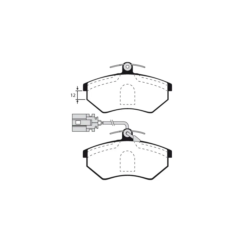 Jeu de 4 plaquettes de frein avant RAICAM RA.0310.4