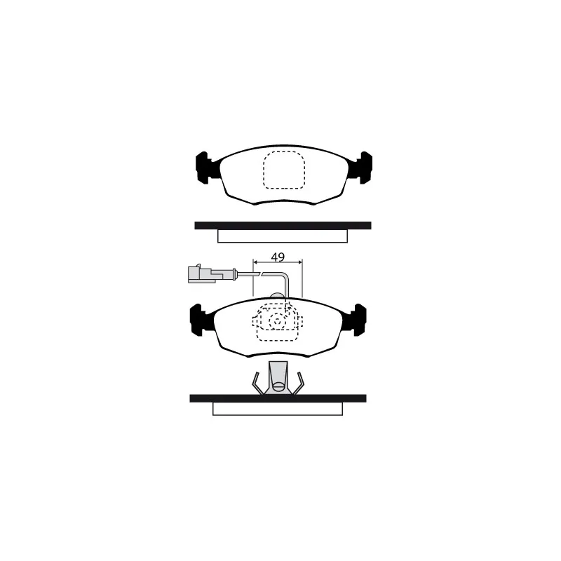 Jeu de 4 plaquettes de frein avant RAICAM RA.0318.3