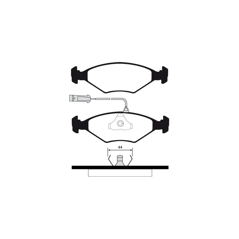 Jeu de 4 plaquettes de frein avant RAICAM RA.0331.2