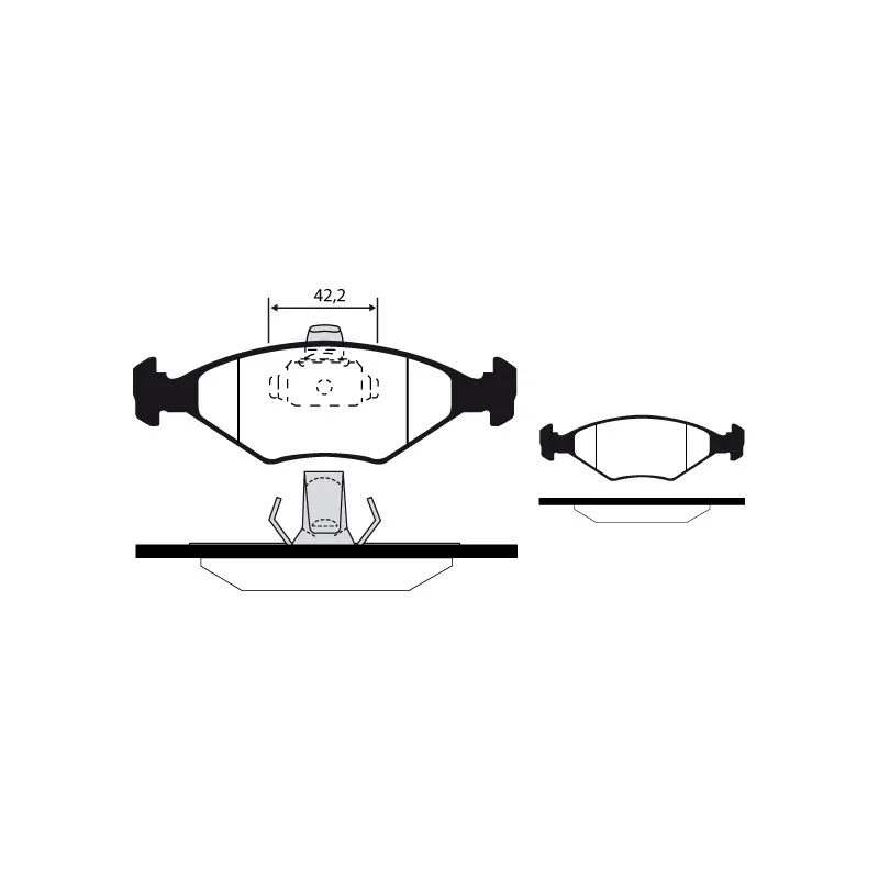 Jeu de 4 plaquettes de frein avant RAICAM RA.0331.6