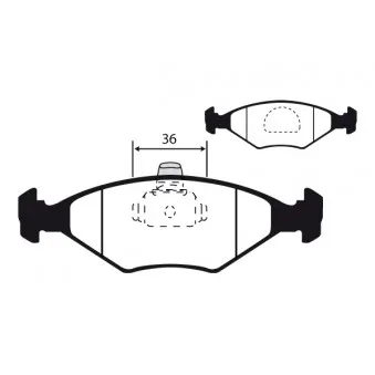 Jeu de 4 plaquettes de frein avant RAICAM RA.0331.8