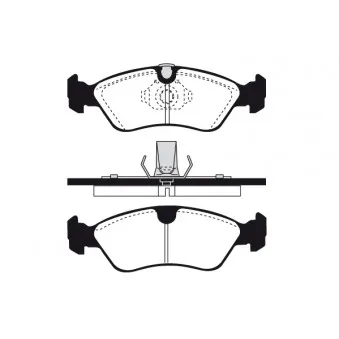 Jeu de 4 plaquettes de frein avant RAICAM RA.0395.1