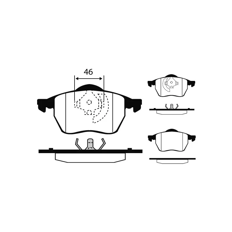Jeu de 4 plaquettes de frein avant RAICAM RA.0429.4