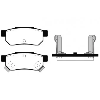 Jeu de 4 plaquettes de frein arrière RAICAM RA.0453.0