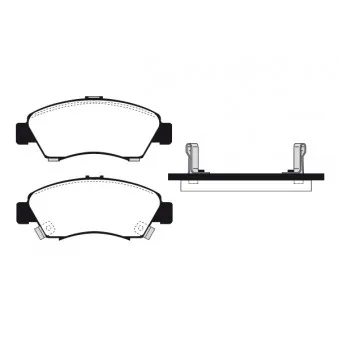 Jeu de 4 plaquettes de frein avant RAICAM RA.0454.0