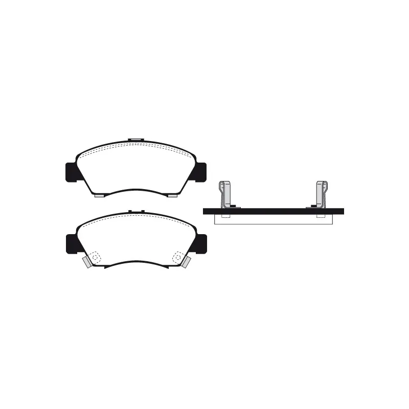 Jeu de 4 plaquettes de frein avant RAICAM RA.0454.0