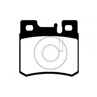 Jeu de 4 plaquettes de frein arrière RAICAM RA.0481.0