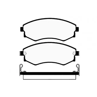 Jeu de 4 plaquettes de frein avant RAICAM RA.0501.0