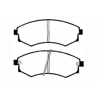Jeu de 4 plaquettes de frein avant RAICAM RA.0501.2