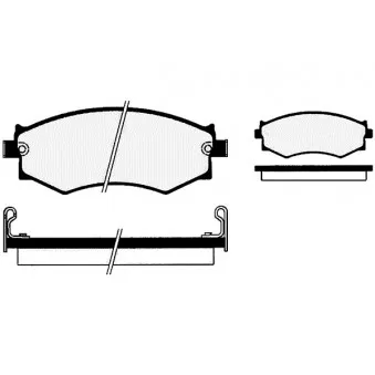 Jeu de 4 plaquettes de frein avant RAICAM RA.0505.0