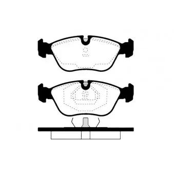 Jeu de 4 plaquettes de frein avant RAICAM RA.0587.0