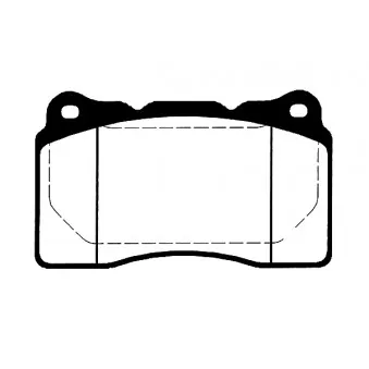 Jeu de 4 plaquettes de frein avant RAICAM RA.0604.4