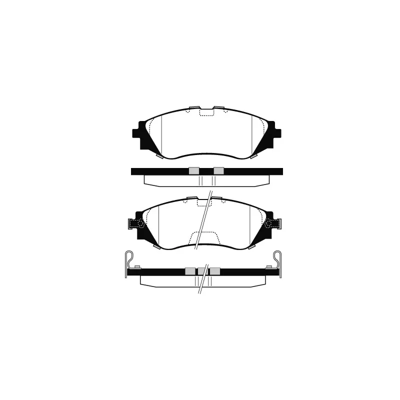 Jeu de 4 plaquettes de frein avant RAICAM RA.0646.0