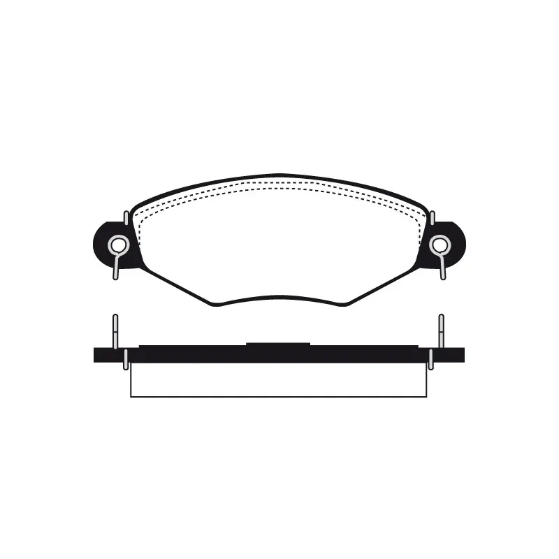 Jeu de 4 plaquettes de frein avant RAICAM RA.0652.1