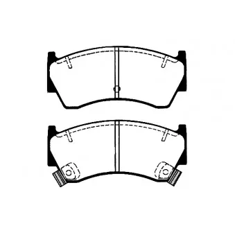 Jeu de 4 plaquettes de frein avant RAICAM RA.0658.0