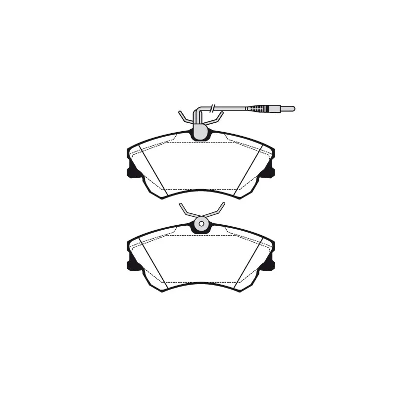 Jeu de 4 plaquettes de frein avant RAICAM RA.0672.0
