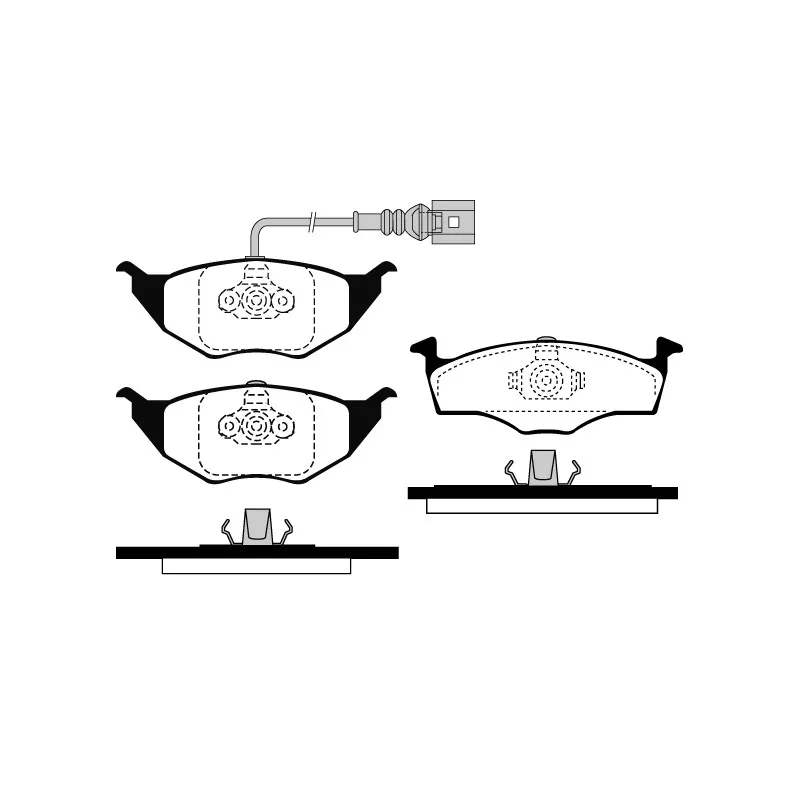 Jeu de 4 plaquettes de frein avant RAICAM RA.0684.1
