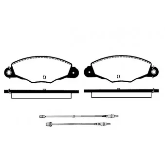 Jeu de 4 plaquettes de frein avant RAICAM RA.0685.0