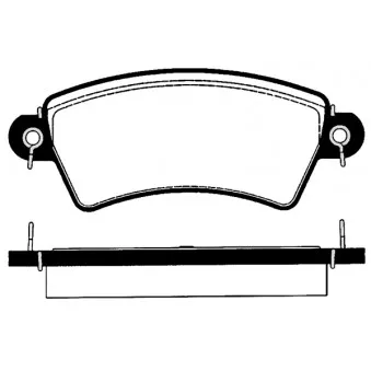 Jeu de 4 plaquettes de frein avant RAICAM RA.0686.0
