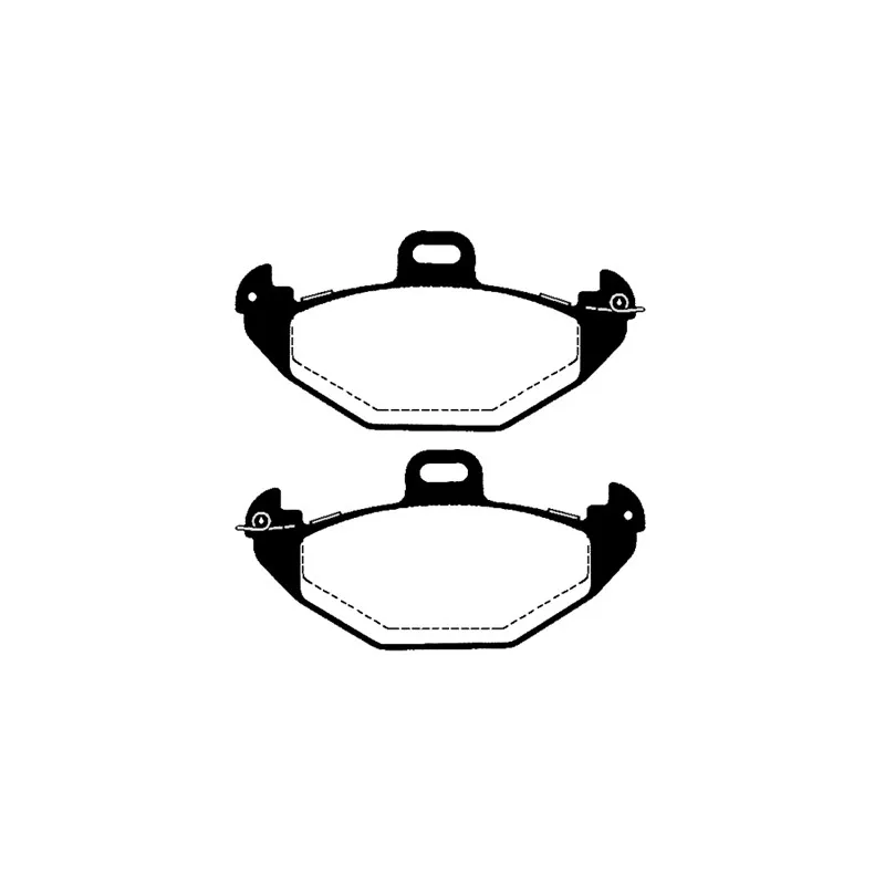 Jeu de 4 plaquettes de frein arrière RAICAM RA.0701.0