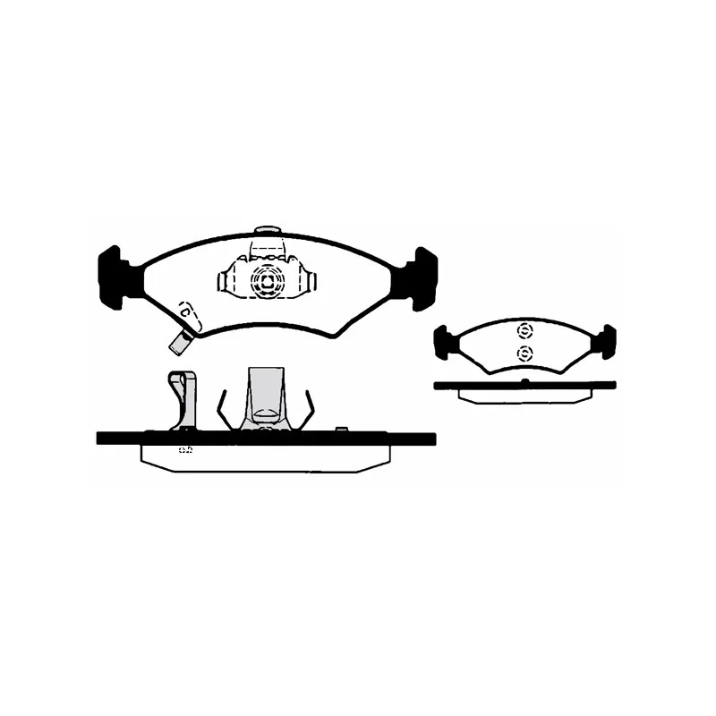 Jeu de 4 plaquettes de frein avant RAICAM RA.0720.0