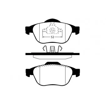 Jeu de 4 plaquettes de frein avant RAICAM RA.0770.0