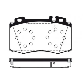 Jeu de 4 plaquettes de frein avant RAICAM RA.0791.0