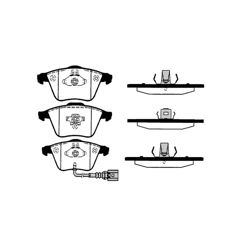 Jeu de 4 plaquettes de frein avant RAICAM RA.0824.1