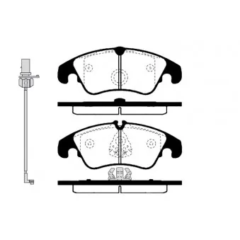 Jeu de 4 plaquettes de frein avant RAICAM RA.0913.1