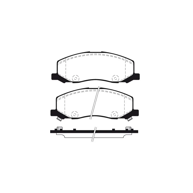 Jeu de 4 plaquettes de frein avant RAICAM RA.0963.0
