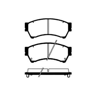 Jeu de 4 plaquettes de frein avant RAICAM RA.0976.0