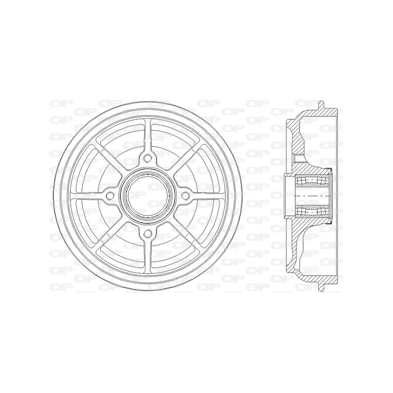 Tambour de frein OPEN PARTS BAD9086.31