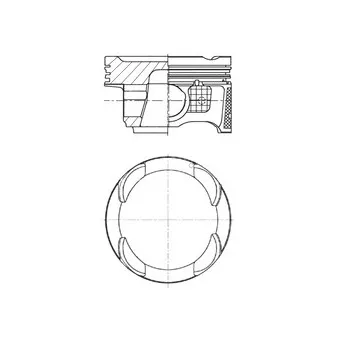 Piston KOLBENSCHMIDT 41942620