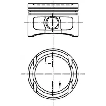 Piston KOLBENSCHMIDT 99909621